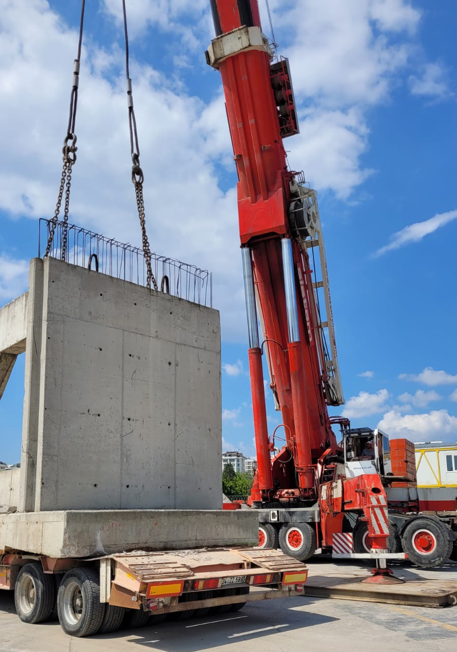 CONCRETE BLOCK TRANSPORTATION AND INSTALLATION