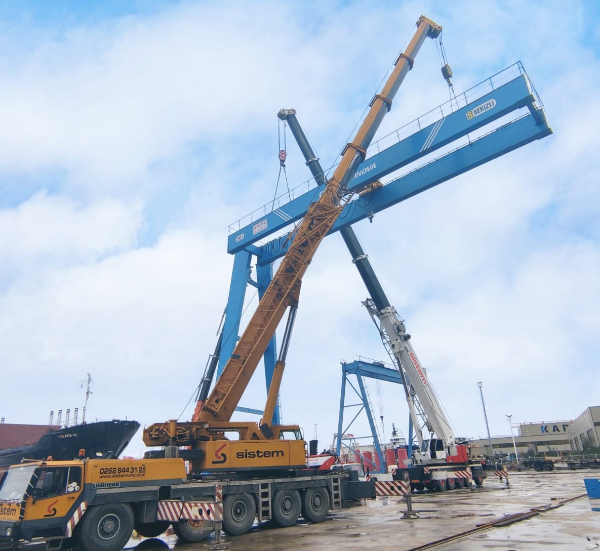 GISAN SHIPYARD – PORTAL CRANE INSTALLATION
